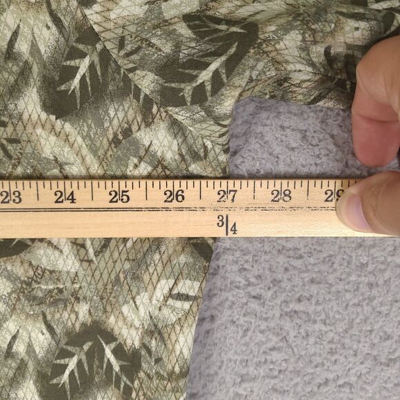 Vintage Manhattan Hawaiian Shirt Mens XL Green Leaves Rayon Button Up - Picture 10 of 12